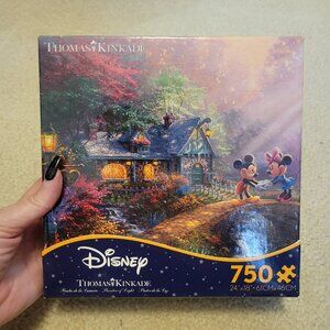 Disney Thomas Kinkade 750 pc puzzle Mickey Minnie